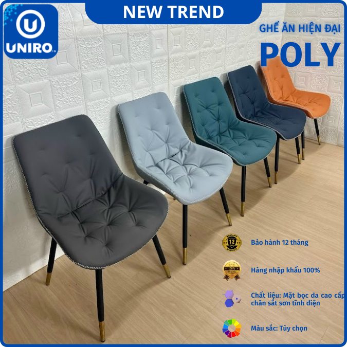 UNI-N35 Bộ Bàn Ăn chân chữ X kép kết hợp ghế Nhập Khẩu Cao Cấp - Lắp đặt tận nhà - NEW TREND