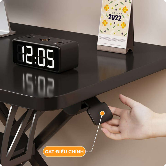 Bàn Nâng Hạ UNI-15. Bàn 2 Tầng Điều Chỉnh Chiều Cao Bàn Học Đứng Làm Việc Thông Minh Đa Năng