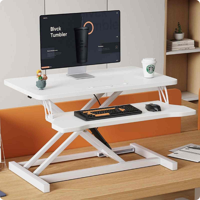 Bàn Nâng Hạ UNI-15. Bàn 2 Tầng Điều Chỉnh Chiều Cao Bàn Học Đứng Làm Việc Thông Minh Đa Năng