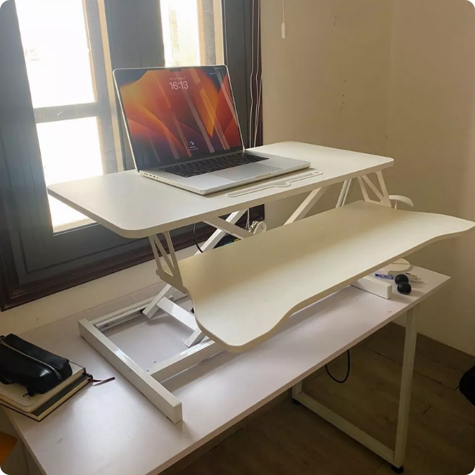 Bàn Nâng Hạ UNI-15. Bàn 2 Tầng Điều Chỉnh Chiều Cao Bàn Học Đứng Làm Việc Thông Minh Đa Năng