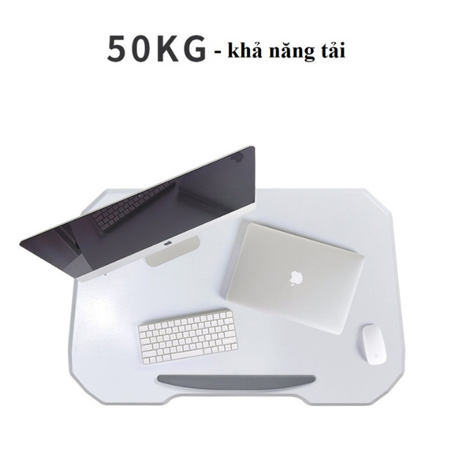 Bàn nâng hạ thông minh di động chiều cao, bánh xe xoay 360, mặt bàn có góc nghiêng