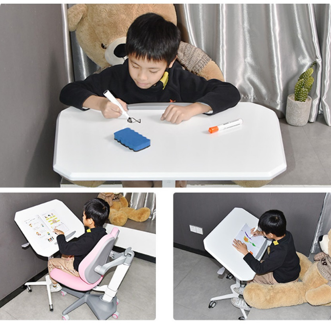 Bàn nâng hạ thông minh di động chiều cao, bánh xe xoay 360, mặt bàn có góc nghiêng