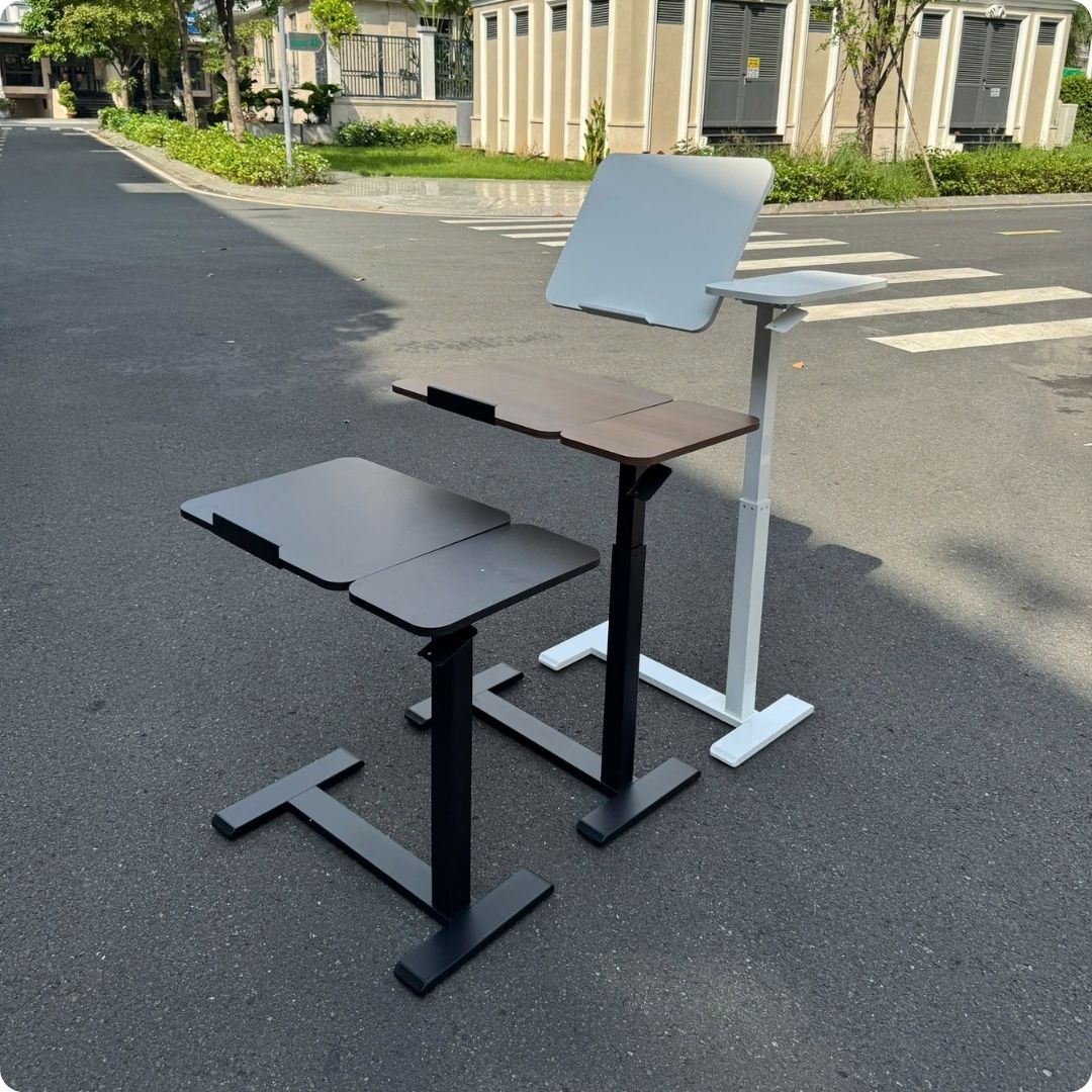 Bàn làm việc di động nâng hạ và nghiêng mặt bàn - Bàn làm việc thông minh, Bàn laptop gấp gọn văn phòng