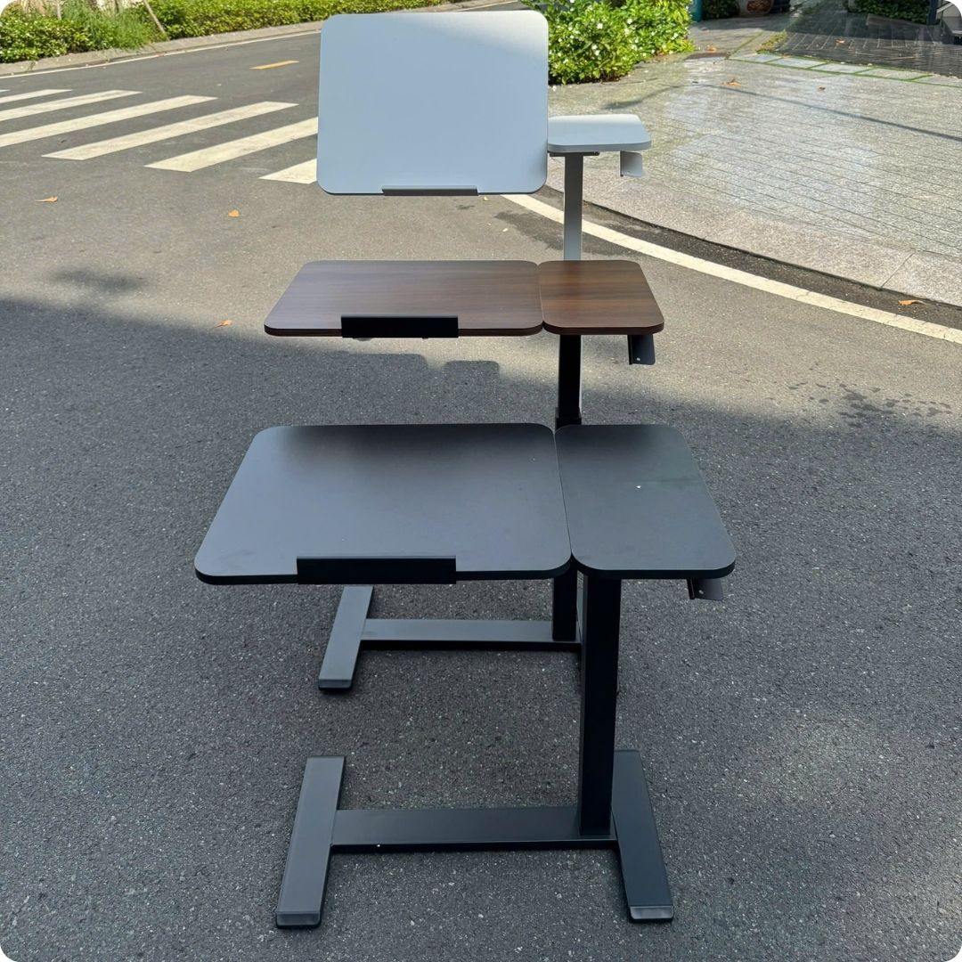 Bàn làm việc di động nâng hạ và nghiêng mặt bàn - Bàn làm việc thông minh, Bàn laptop gấp gọn văn phòng