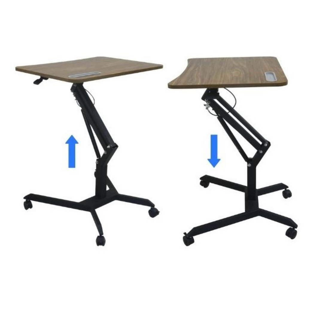 Bàn Làm Việc Di Động Thông Minh, Bàn Laptop Nâng Hạ Chiều Cao. Có Khóa Bánh Xe Xoay 360 Độ