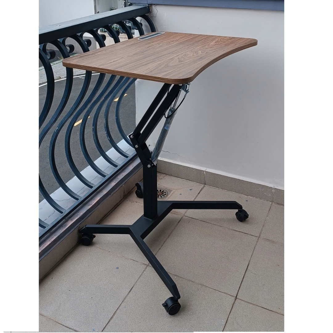 Bàn Làm Việc Di Động Thông Minh, Bàn Laptop Nâng Hạ Chiều Cao. Có Khóa Bánh Xe Xoay 360 Độ