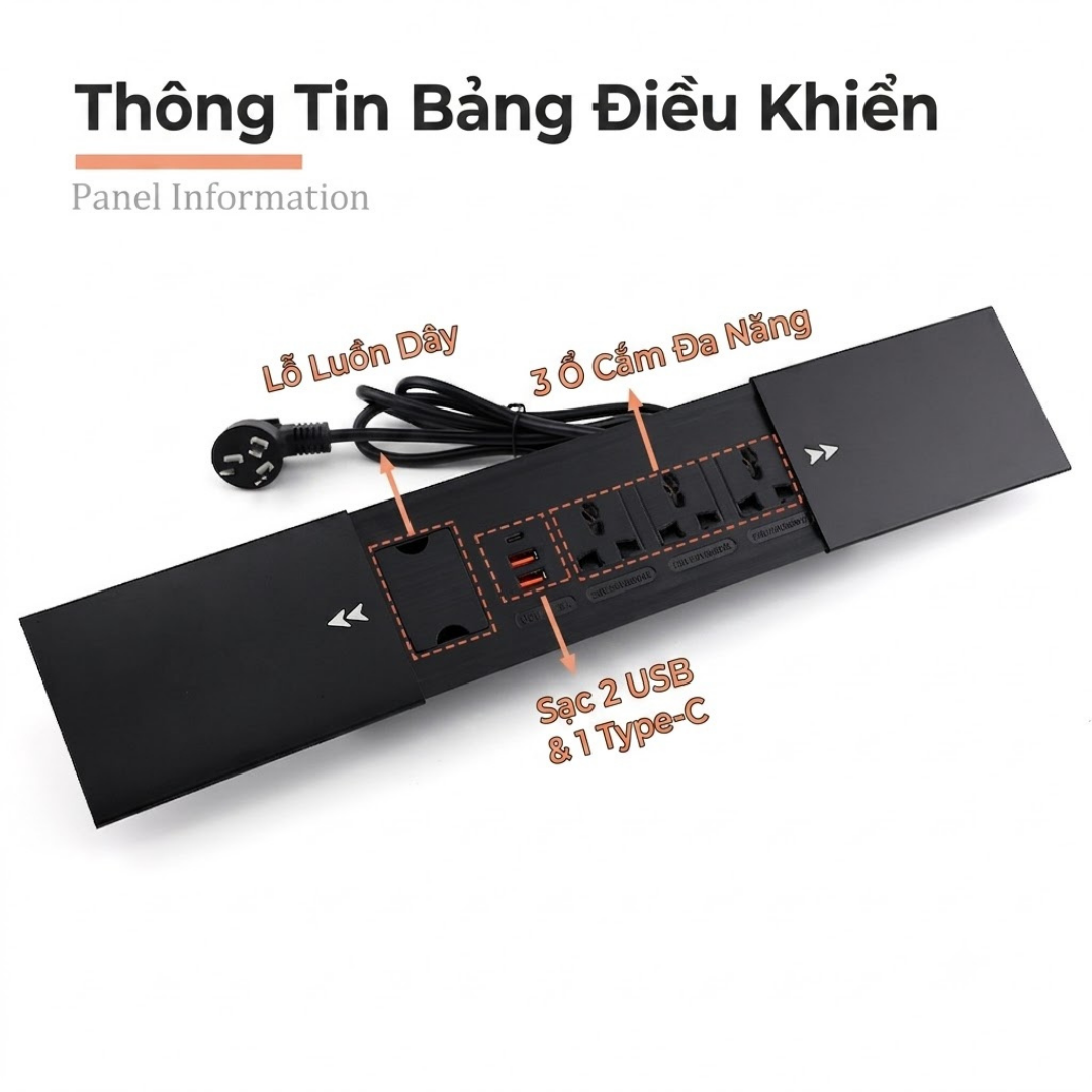 Hộp Điện Âm Bàn Nắp Trượt UNIRO EVO-UK1 Cao Cấp