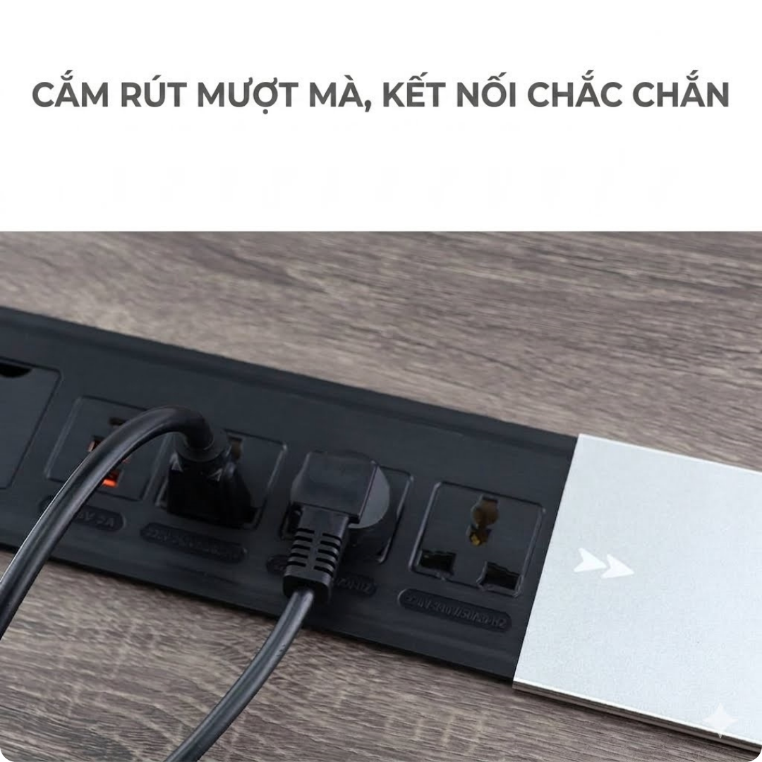 Hộp Điện Âm Bàn Nắp Trượt UNIRO EVO-UK1 Cao Cấp