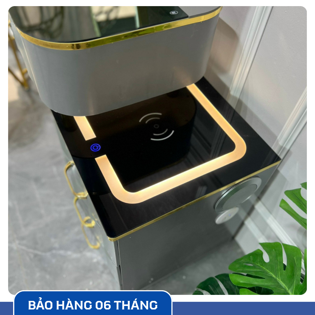 Bàn Trang Điểm Thông Minh Sạc Không Dây - Loa Bluetooth - Gương Đèn Led - Tặng kèm Ghế - UNICORN-07